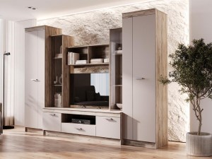 Гостиная Атлантида-6 (Миф) Кашемир/Дуб серый